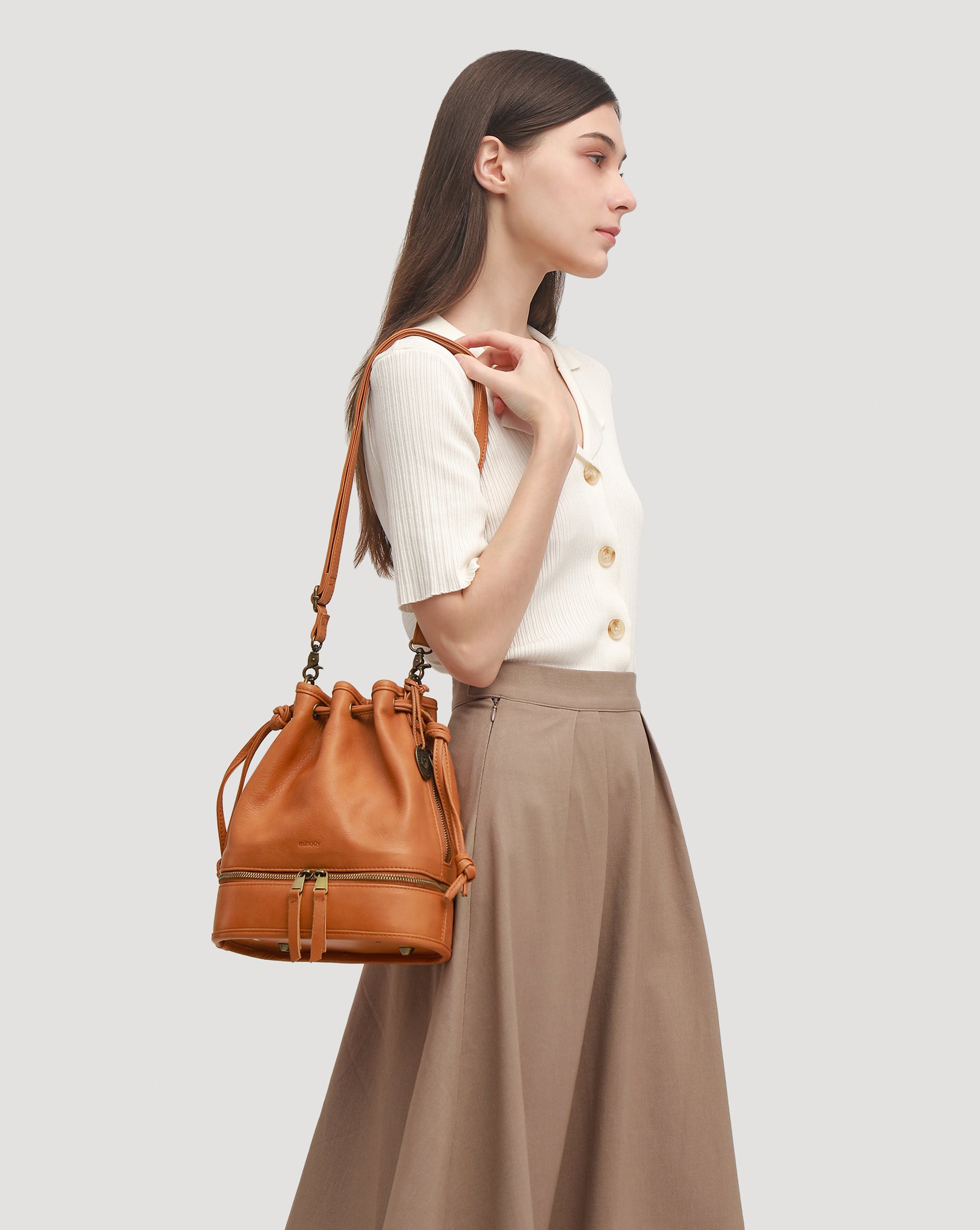 Ploto Bucket Handbag.
