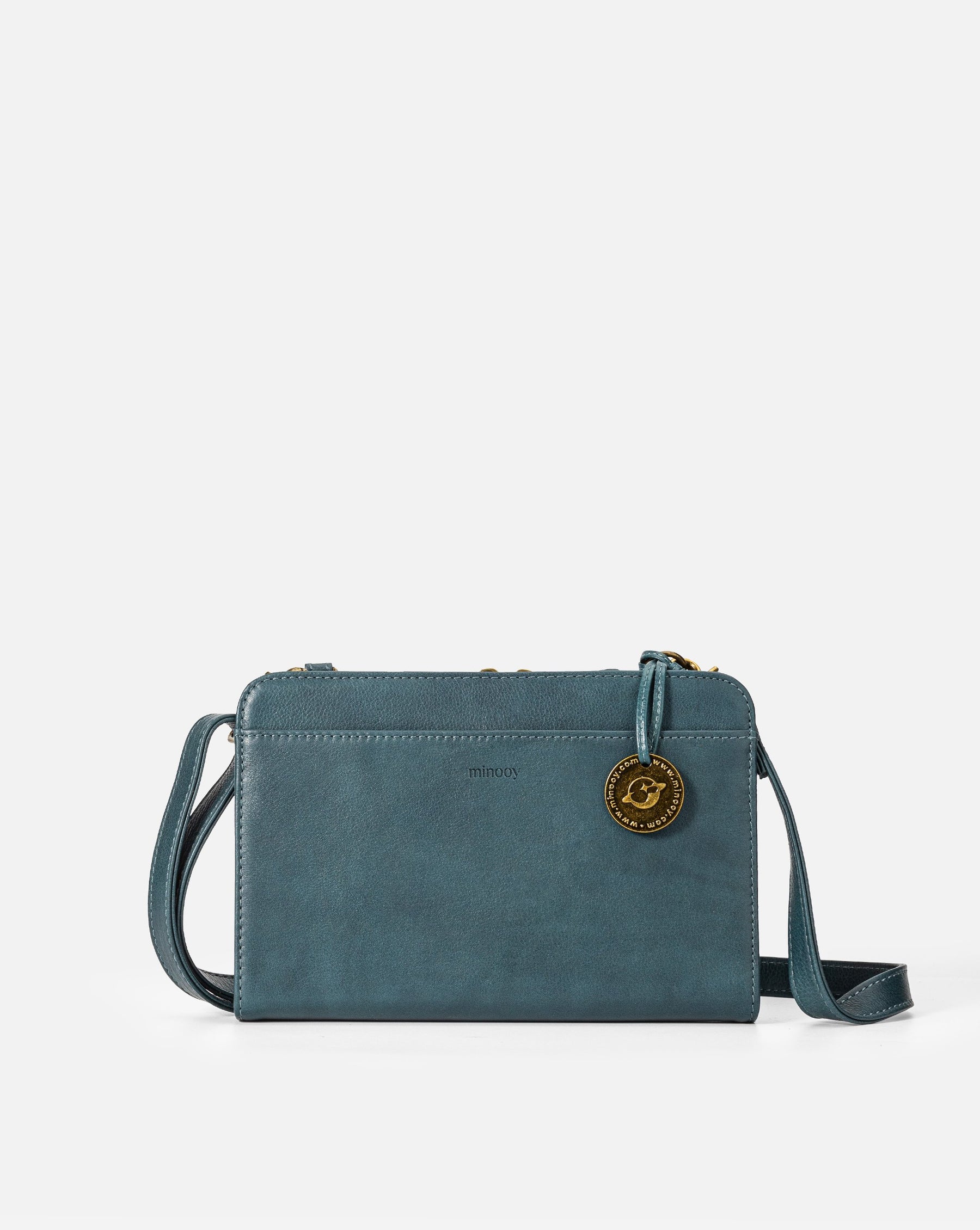 Bali Leather Crossbody Wallet Handbag Purse 0.5L