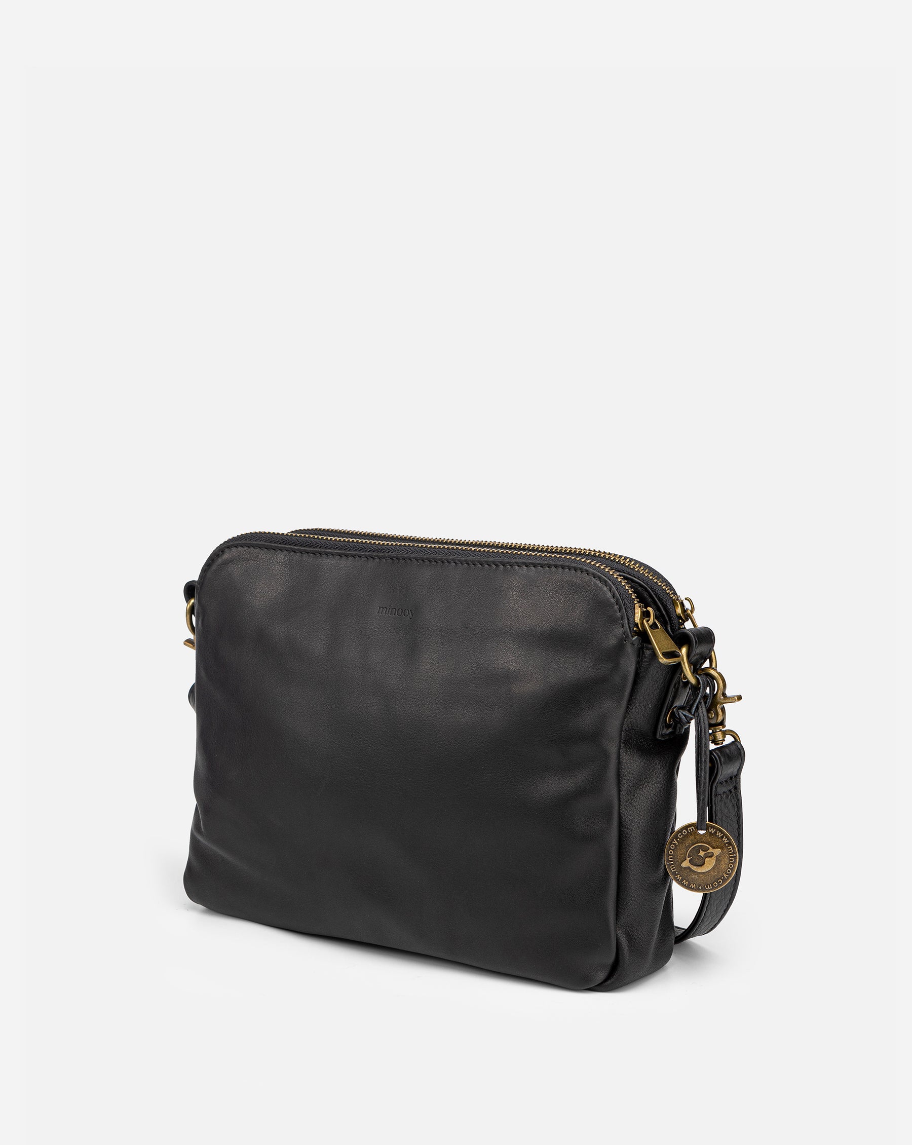The Bali Three-Layer Leather Crossbody Shoulder & Clutch Bag 2.1L