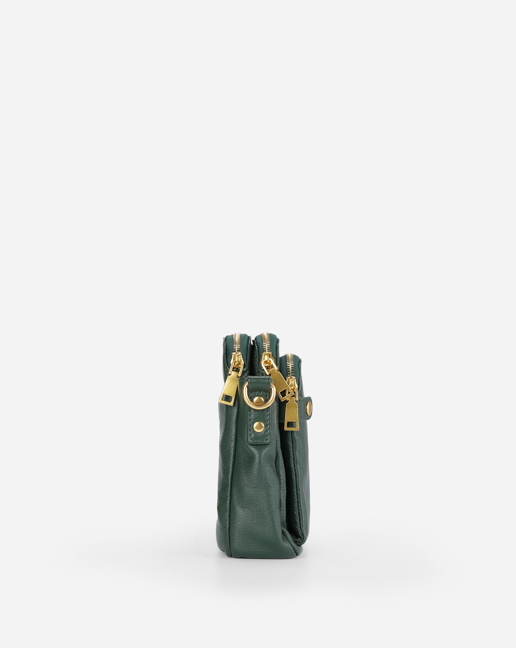 The Bali Three-Layer Leather Crossbody Shoulder & Clutch Bag 2.1L