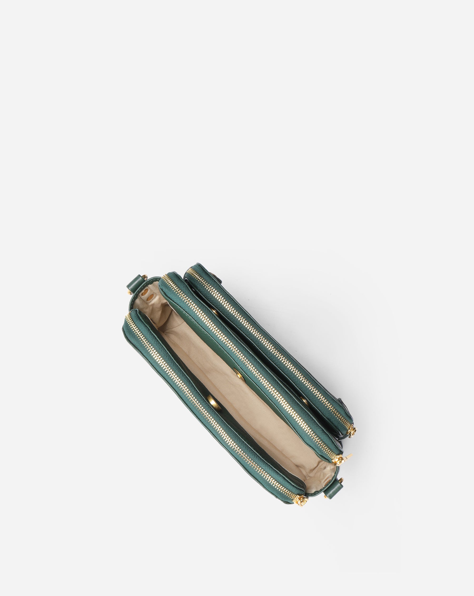 The Bali Three-Layer Leather Crossbody Shoulder & Clutch Bag 2.1L