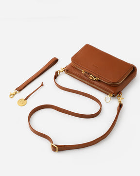 Eirene Leather Crossbody Bag