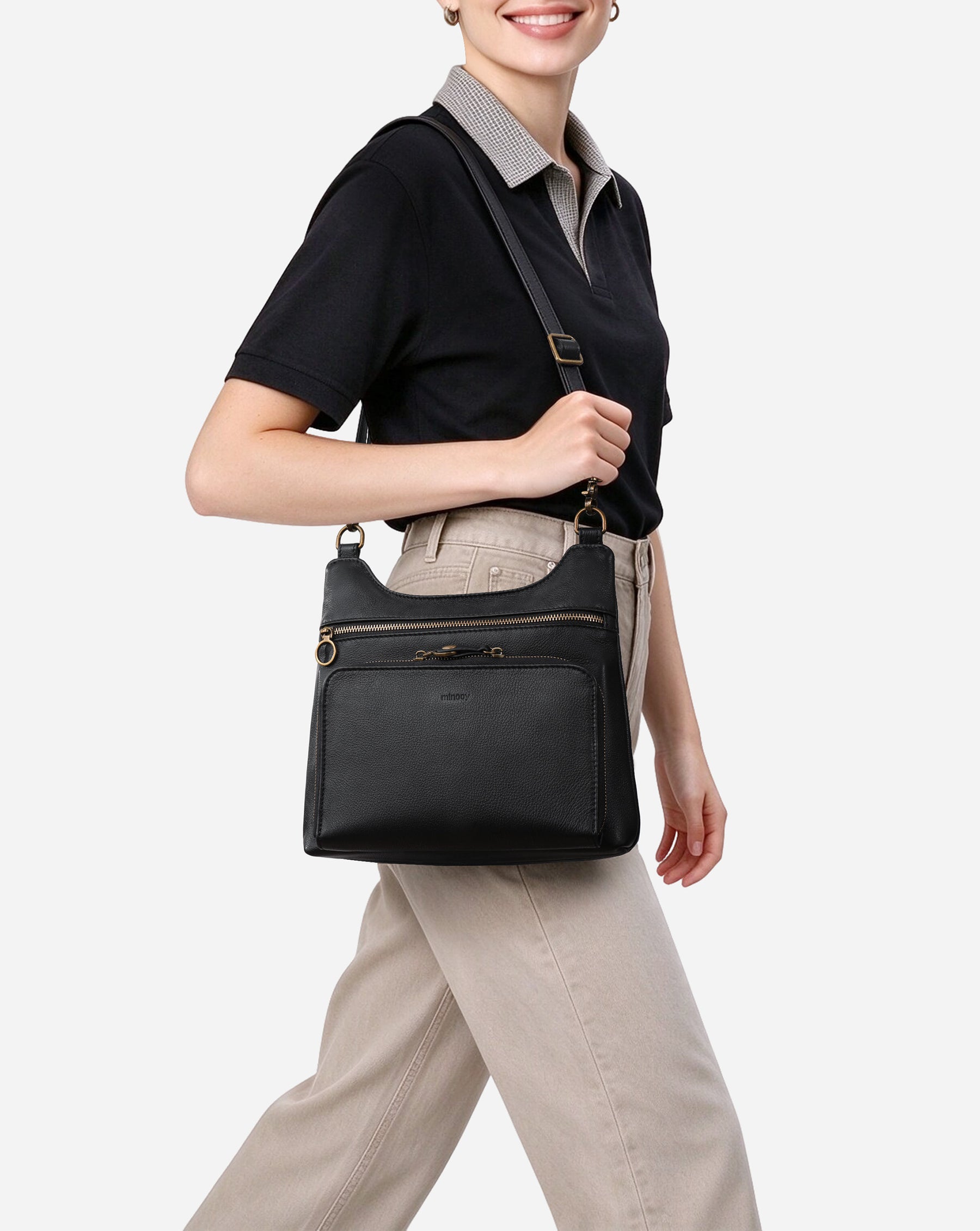 Eris Leather Crossbody Bag