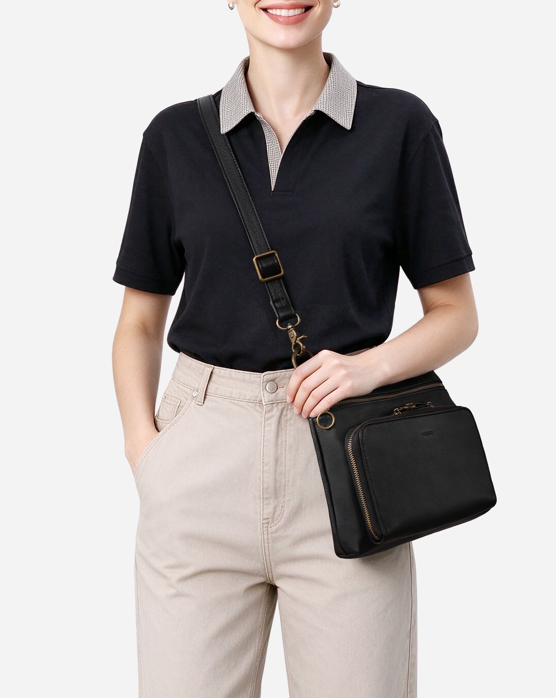 Eris Leather Crossbody Bag
