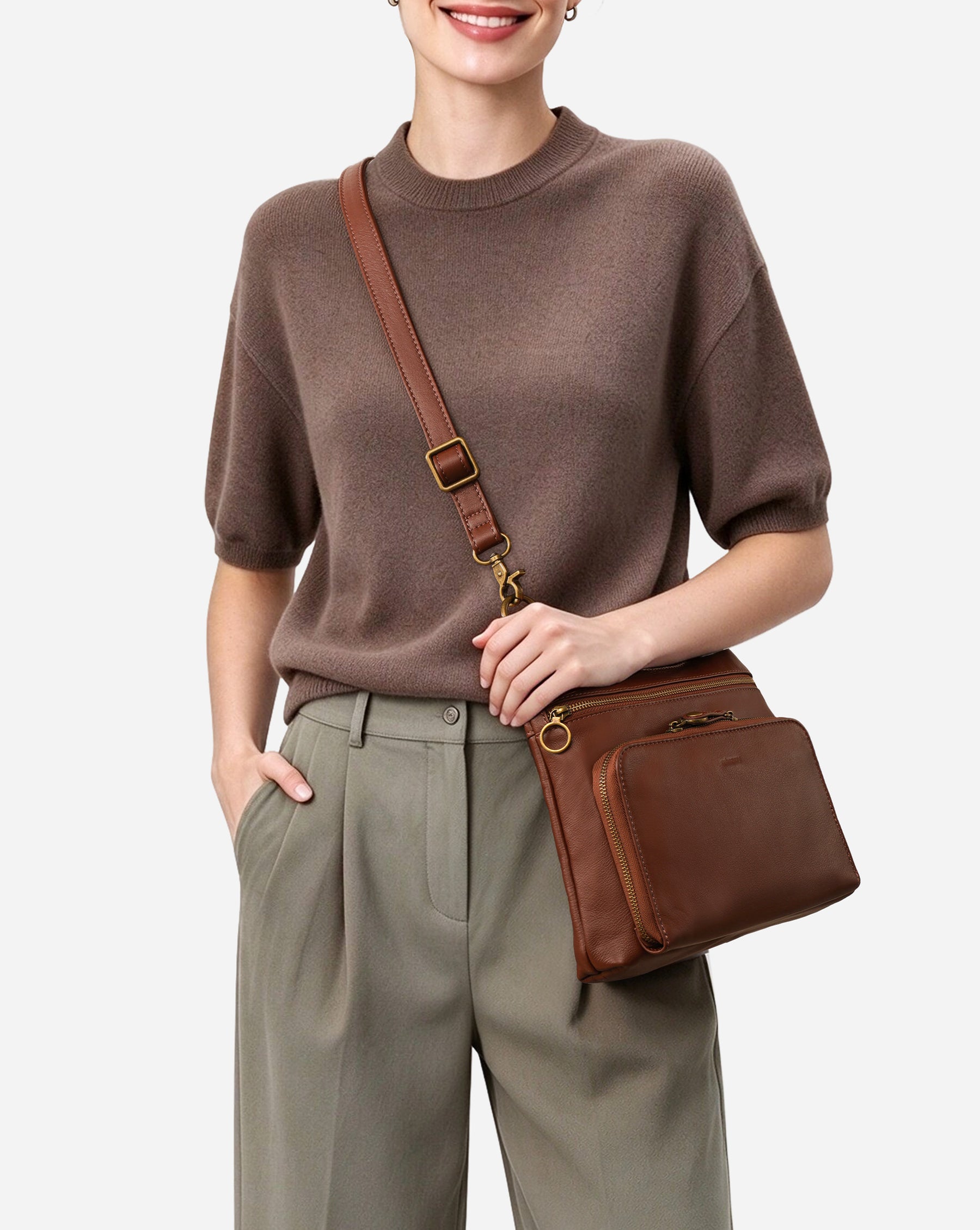 Eris Leather Crossbody Bag