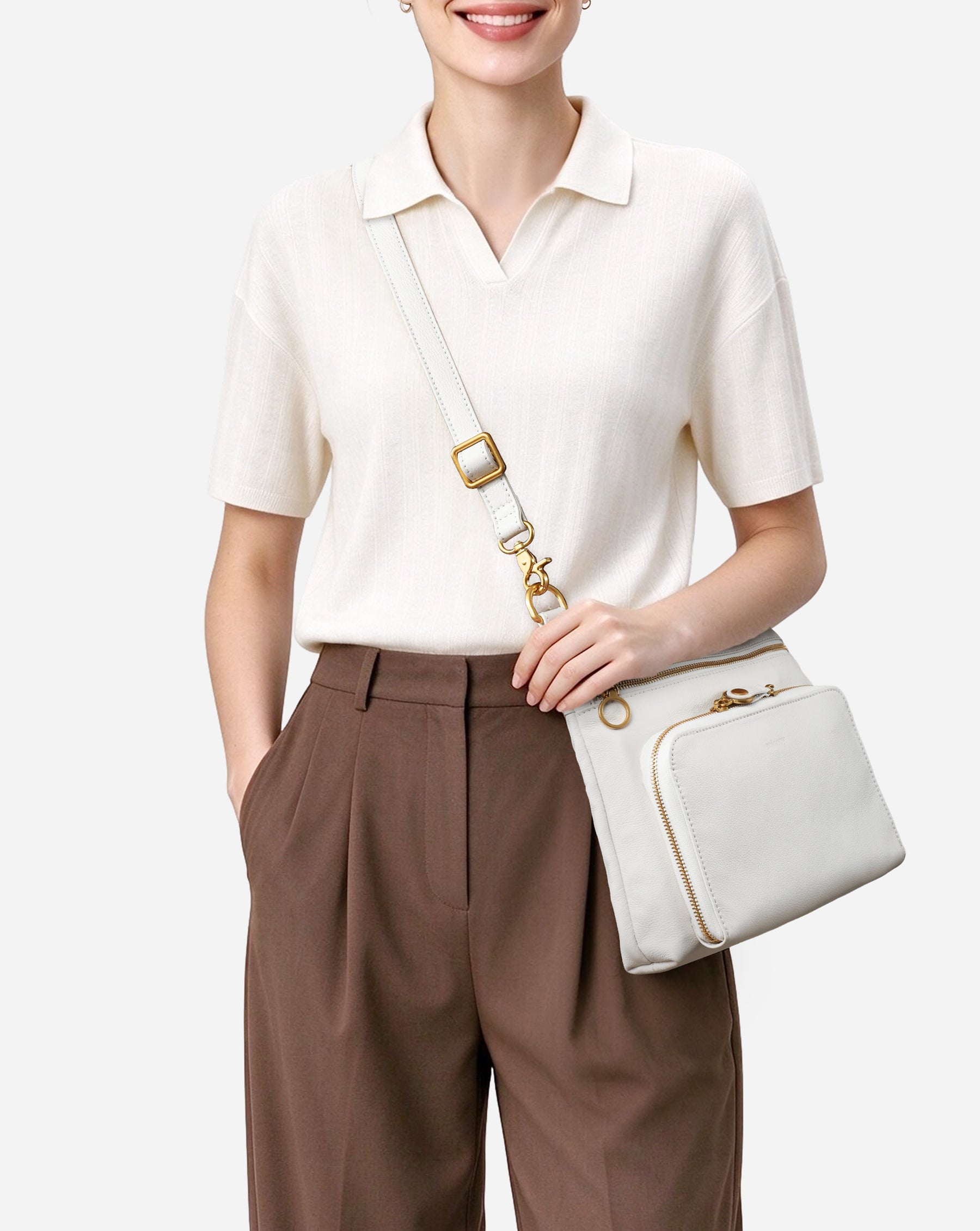 Eris Leather Crossbody Bag