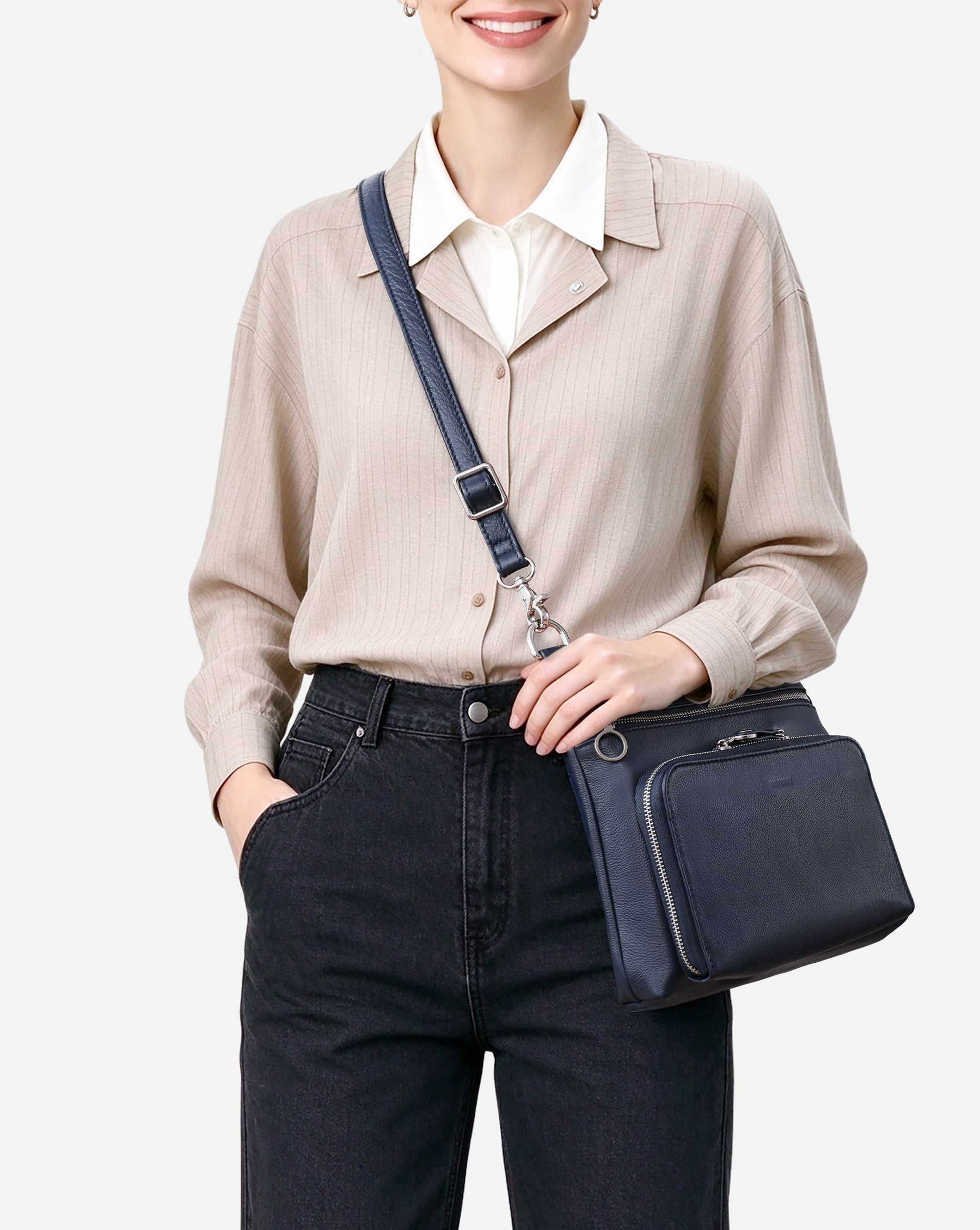 Eris Leather Crossbody Bag