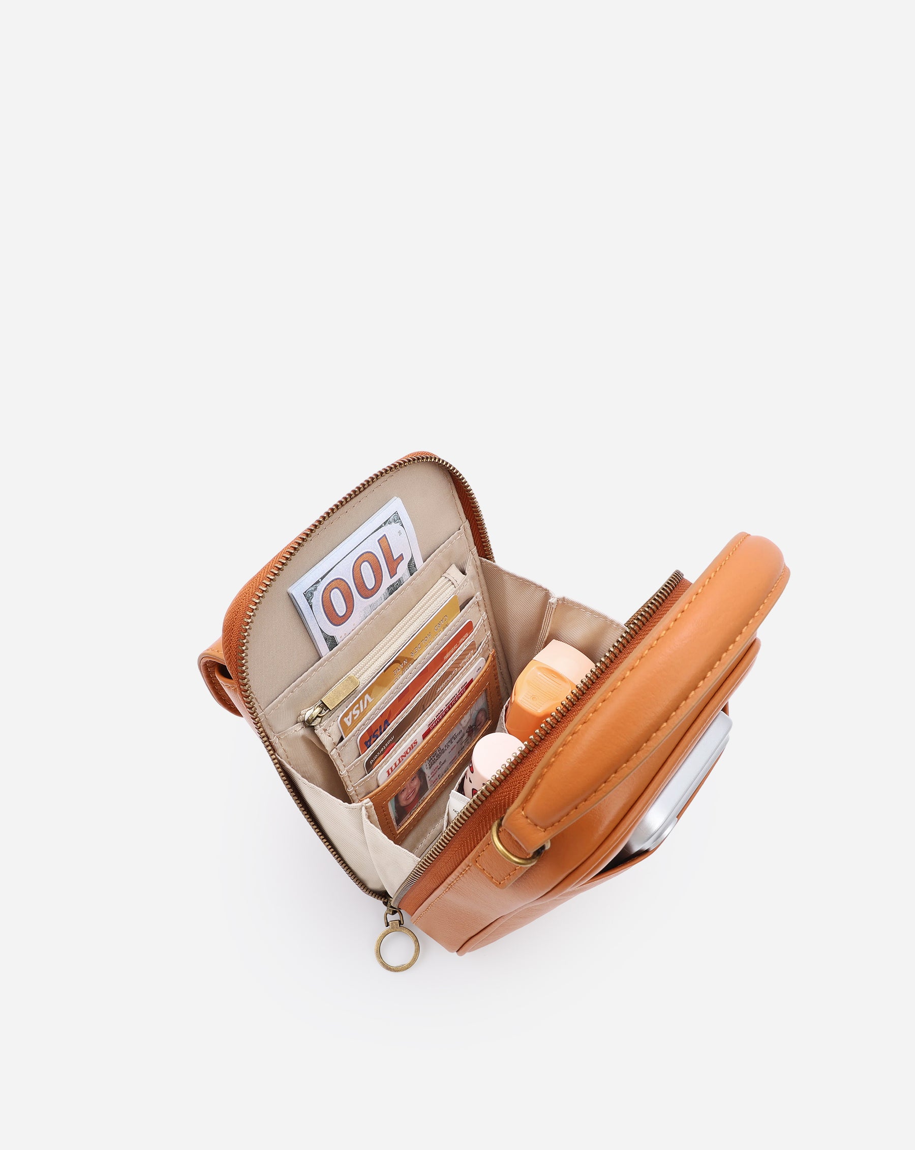 Aphrodite Leather Phone Crossbody Bag 1.5L