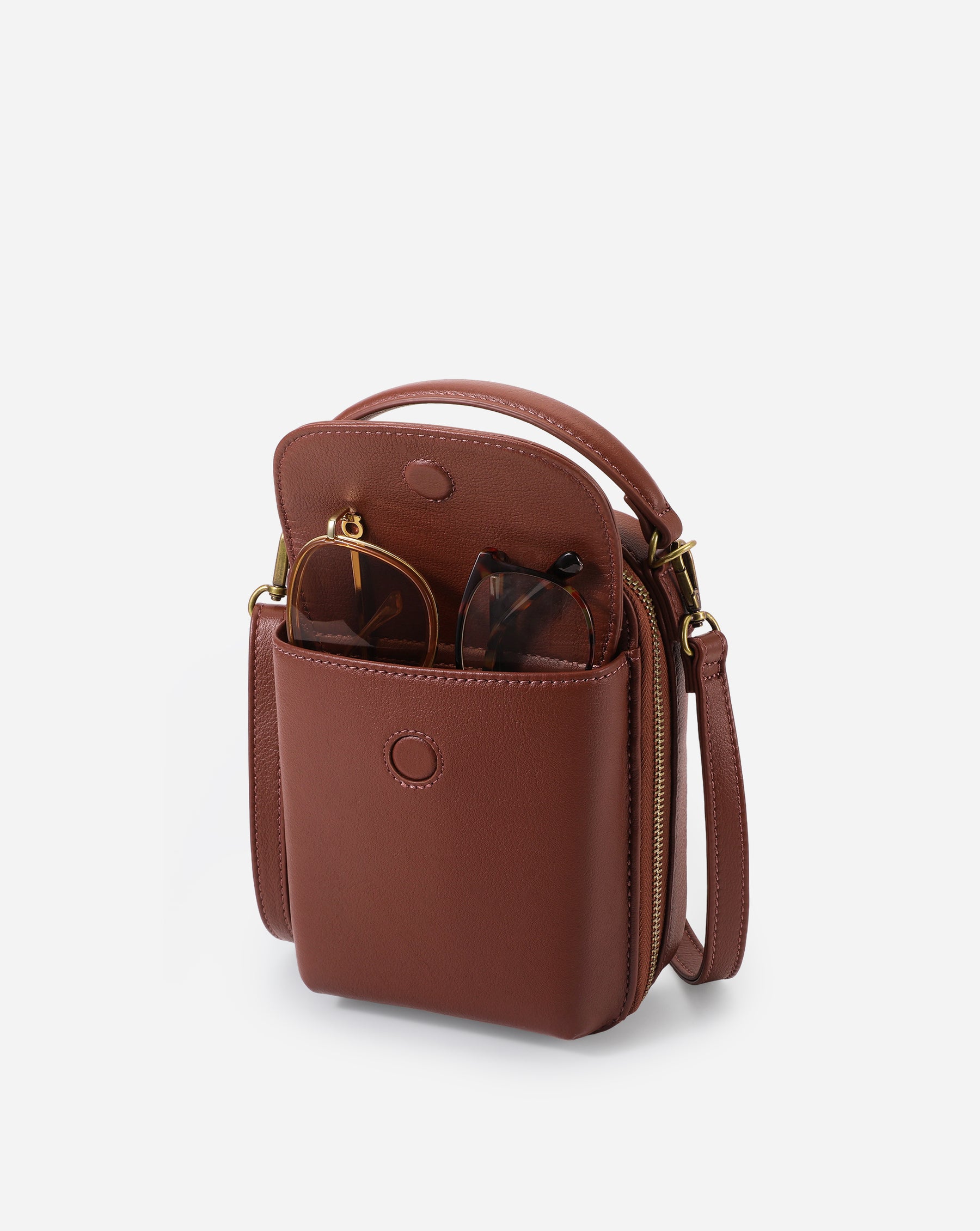 Aphrodite Leather Phone Crossbody Bag 1.5L