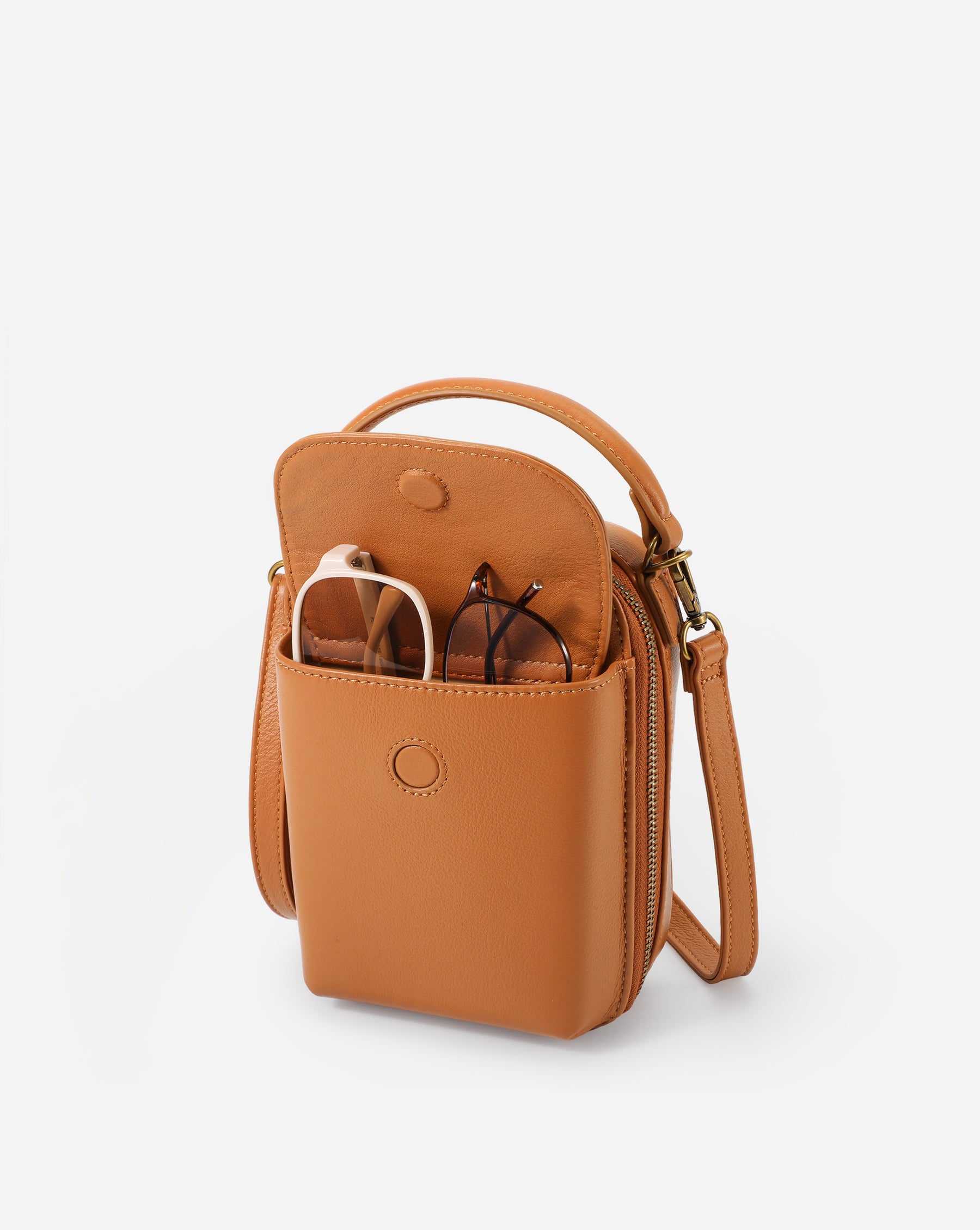 Aphrodite Leather Phone Crossbody Bag 1.5L