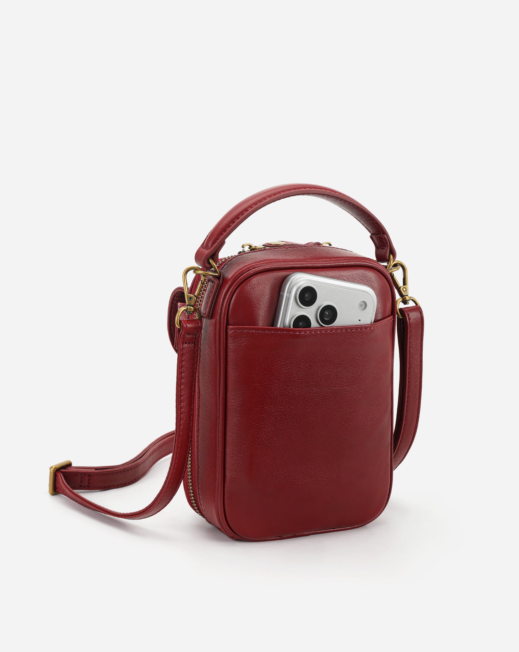 Aphrodite Leather Phone Crossbody Bag 1.5L