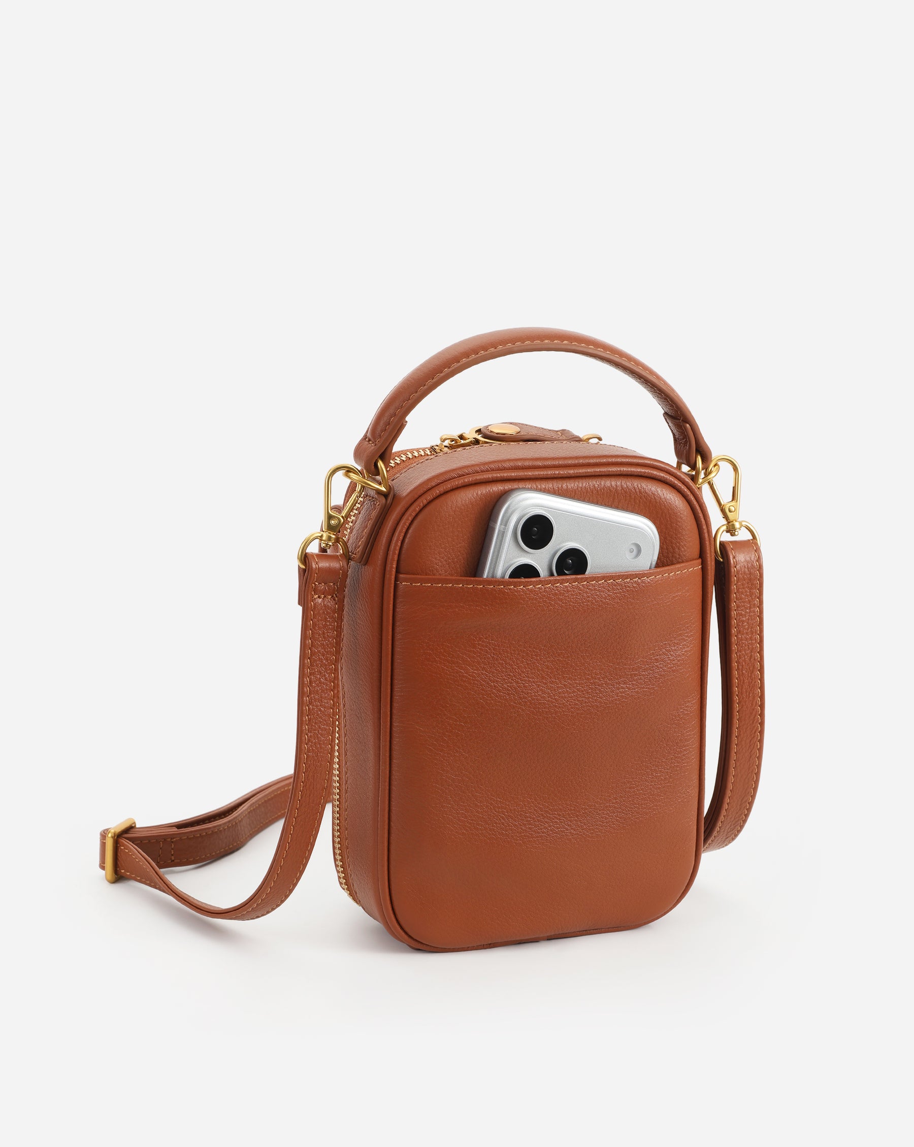Aphrodite Leather Phone Crossbody Bag 1.5L