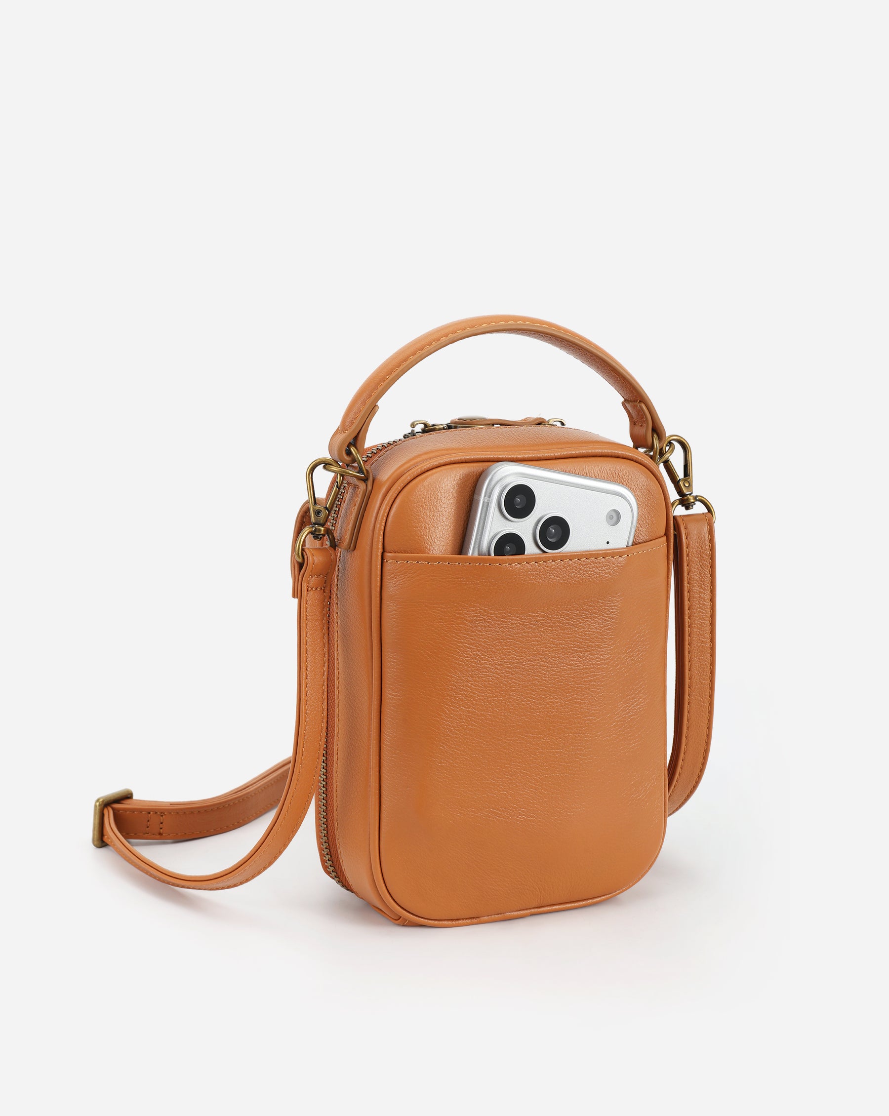 Aphrodite Leather Phone Crossbody Bag 1.5L