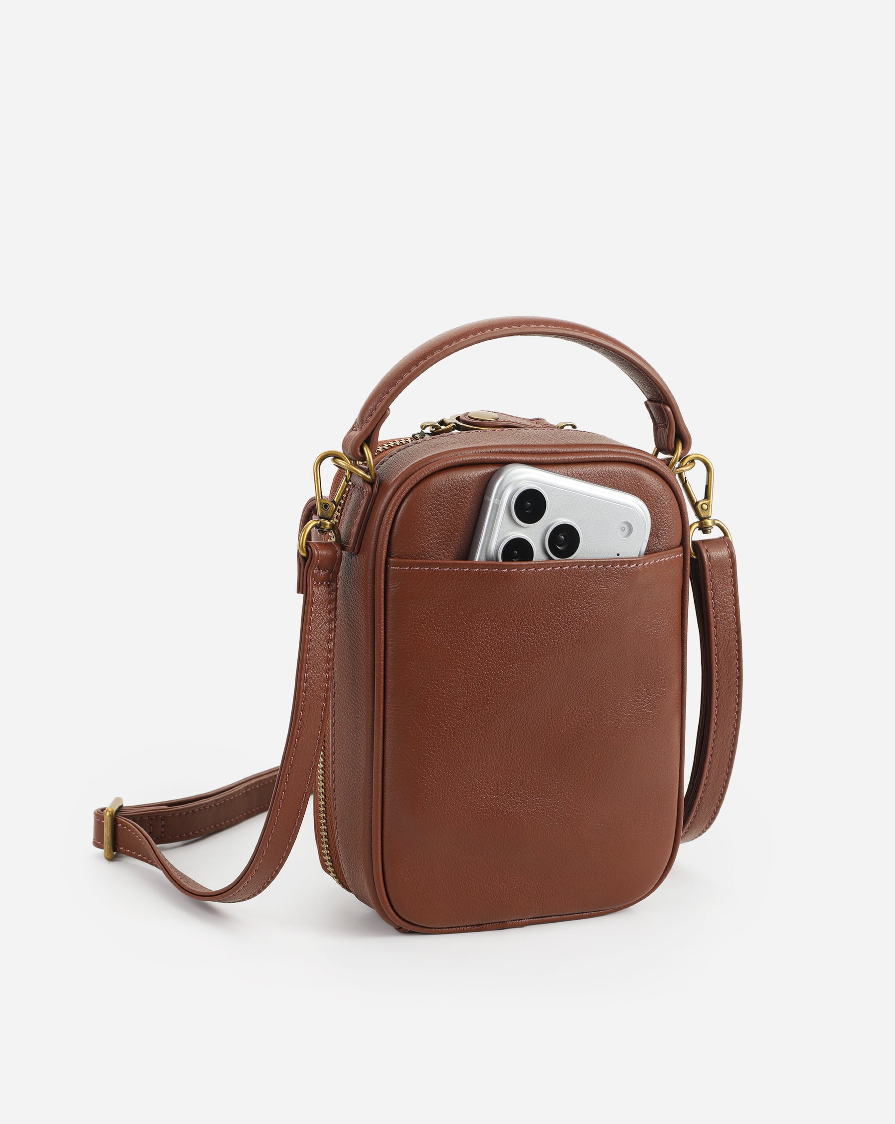 Aphrodite Leather Phone Crossbody Bag 1.5L