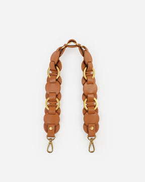 Helen Interlaced Ring Leather Disc Shoulder Strap