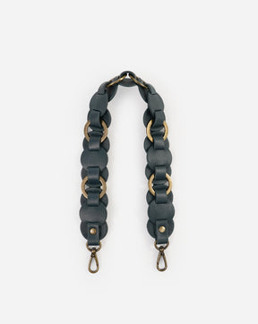 Helen Interlaced Ring Leather Disc Shoulder Strap