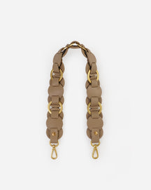 Helen Interlaced Ring Leather Disc Shoulder Strap