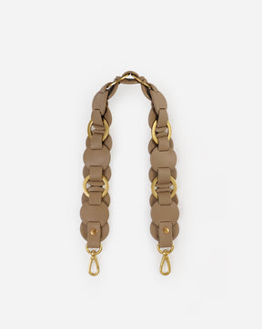 Helen Interlaced Ring Leather Disc Shoulder Strap