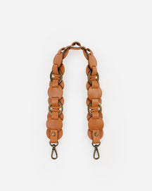 Helen Interlaced Ring Leather Disc Shoulder Strap