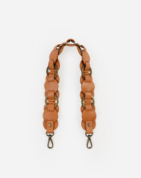 Helen Interlaced Ring Leather Disc Shoulder Strap