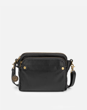 The Bali Three-Layer Leather Crossbody Shoulder & Clutch Bag 2.1L
