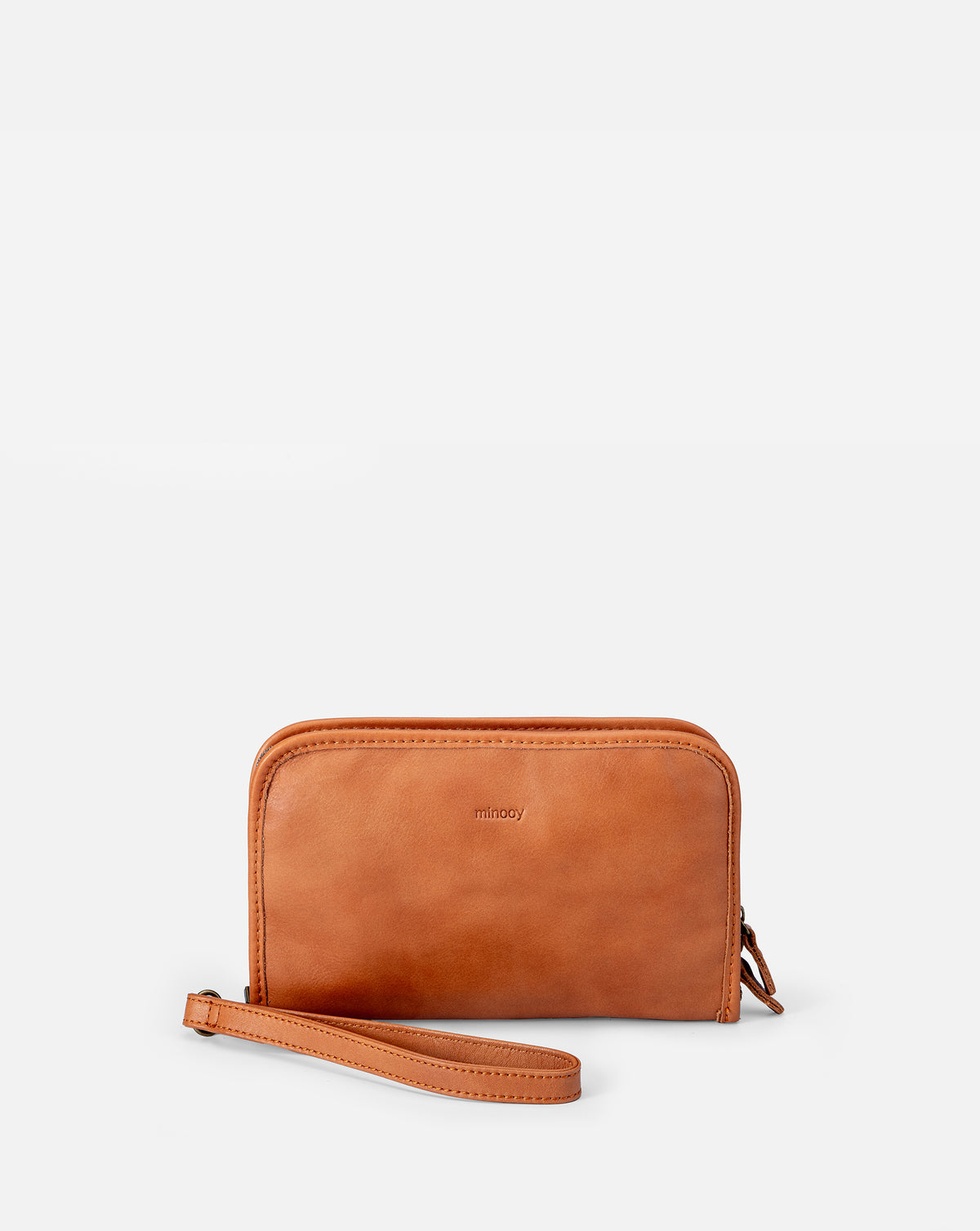 Médor leather clutch bag