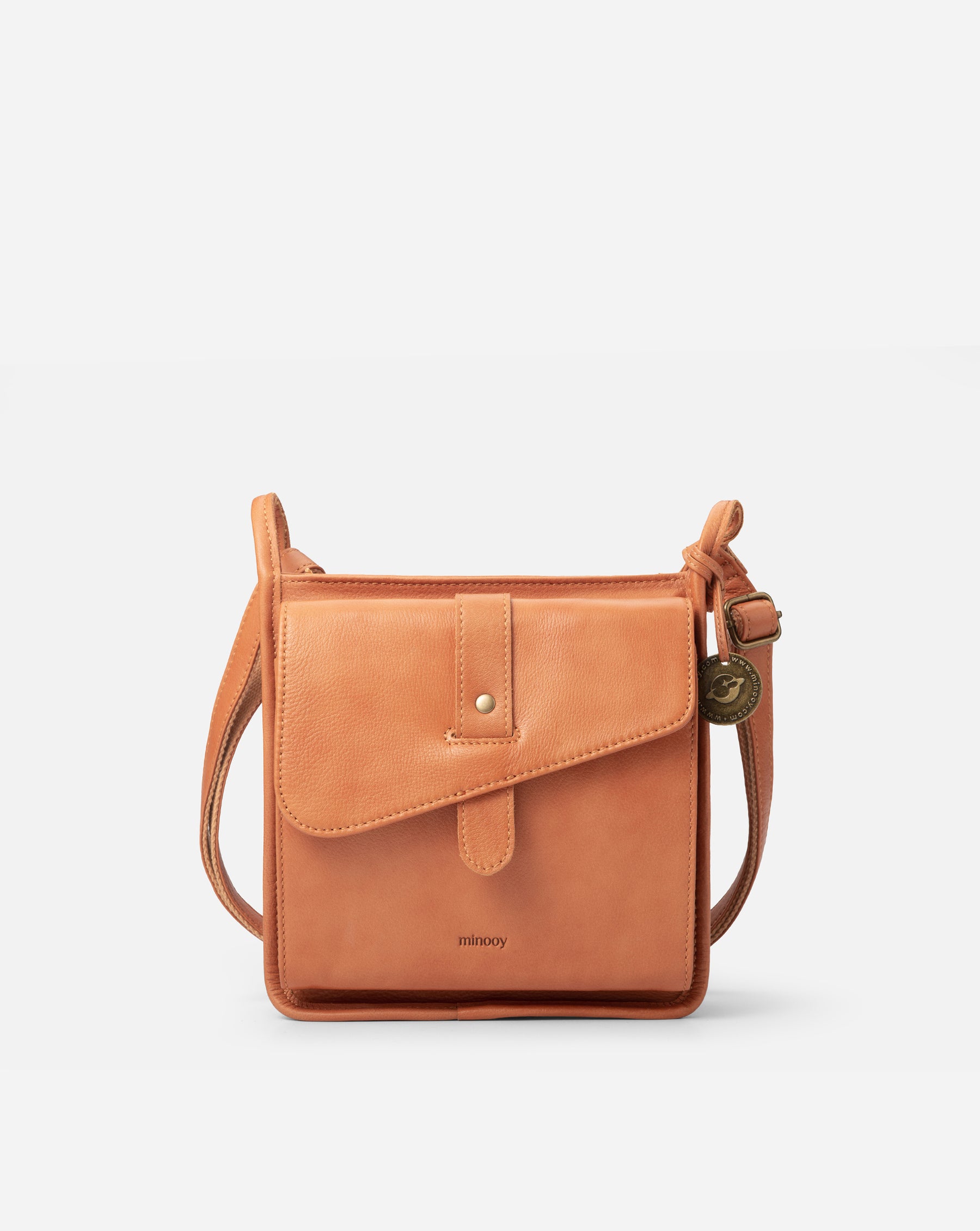 Athena Unique Design Mini Crossbody Bag / Wallet Coffee