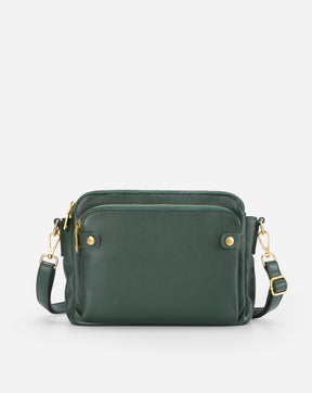 The Bali Three-Layer Leather Crossbody Shoulder & Clutch Bag 2.1L