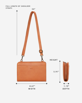 Bali Leather Crossbody Wallet Handbag Purse.