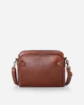 The Bali Three-Layer Leather Crossbody Shoulder & Clutch Bag 2.1L