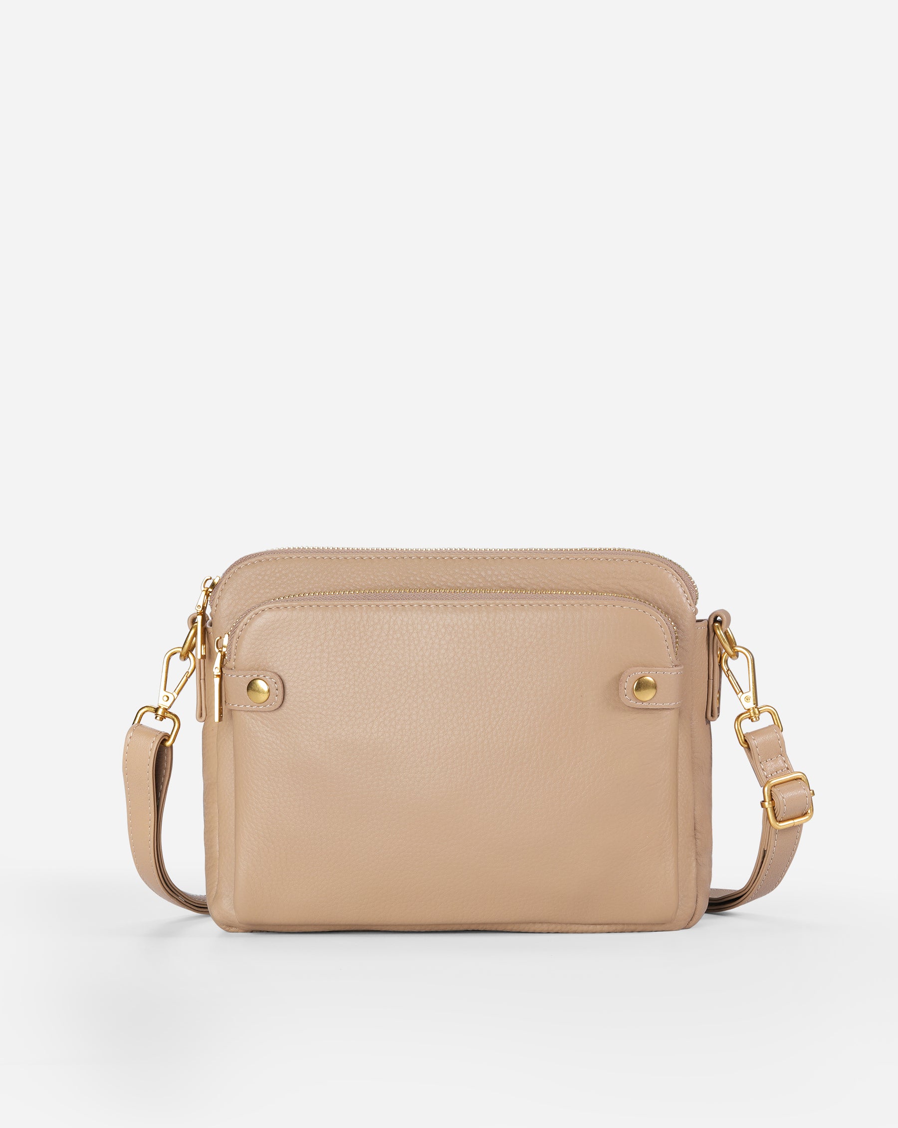 The Bali Three-Layer Leather Crossbody Shoulder & Clutch Bag