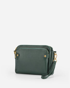 The Bali Three-Layer Leather Crossbody Shoulder & Clutch Bag 2.1L