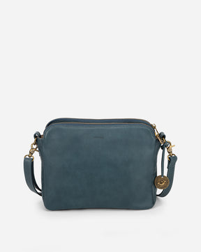 The Bali Three-Layer Leather Crossbody Shoulder & Clutch Bag 2.1L