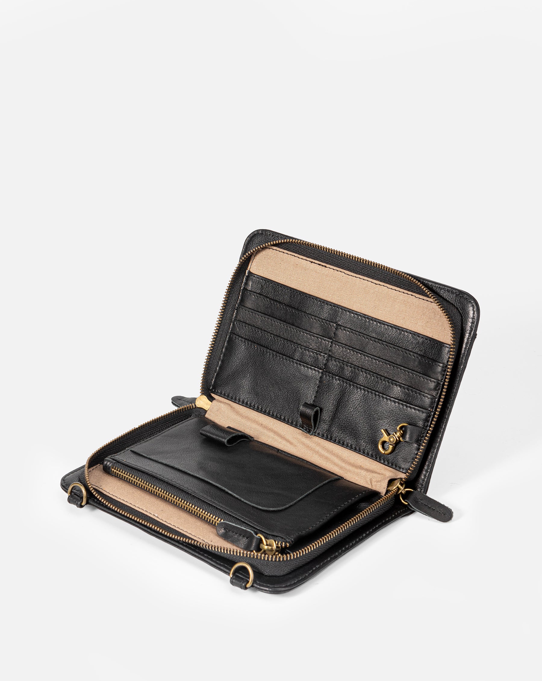Bali Leather Crossbody Wallet Handbag Purse