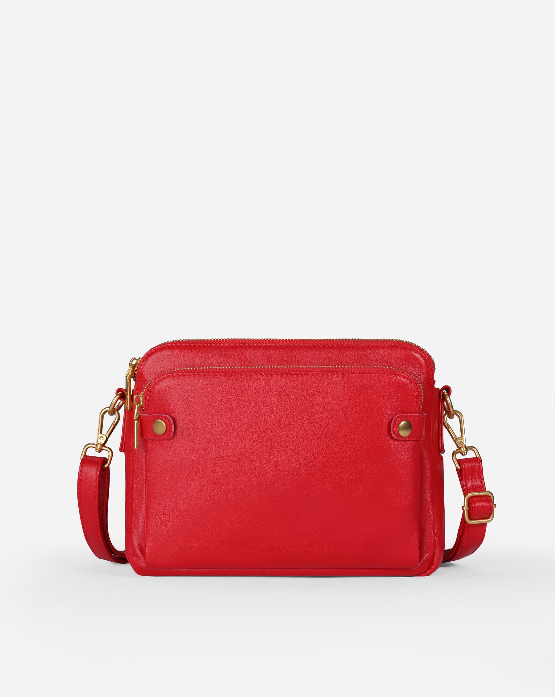 The Bali Three-Layer Leather Crossbody Shoulder & Clutch Bag