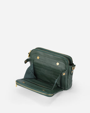 The Bali Three-Layer Leather Crossbody Shoulder & Clutch Bag 2.1L
