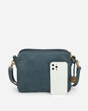 The Bali Three-Layer Leather Crossbody Shoulder & Clutch Bag 2.1L