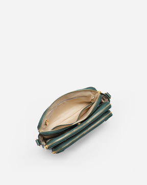The Bali Three-Layer Leather Crossbody Shoulder & Clutch Bag 2.1L